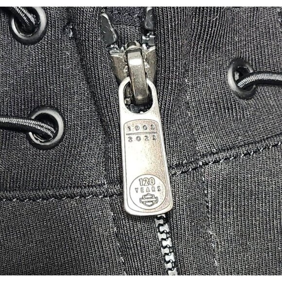 Harley-Davidson 120th Anniversary Deflector Riding Fleece Hooded Jacket (XL) - Picture 4 of 12